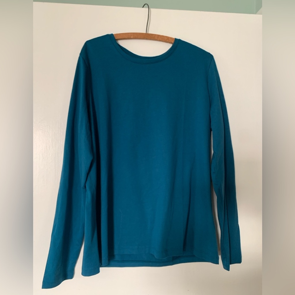 Lands End Supima Cotton Long Sleeved T Shirt